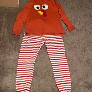 Gymboree Red and White Striped Pajama Set
